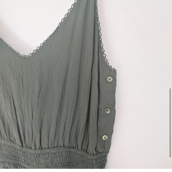 Aritzia Wilfred Irene Lace Trim Wide Leg Jumpsuit - Picture 4 of 5